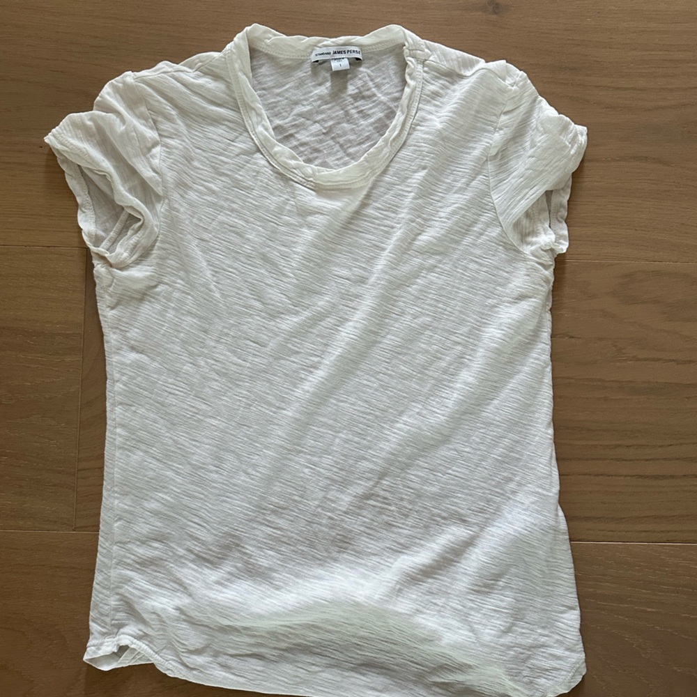 James Perse crepe cotton tee size 1